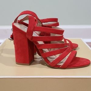Steve Madden Women suede Block heel sandals